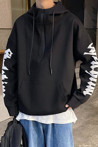 卫衣男春季韩版潮流连帽上衣情侣宽松bf慵懒风潮ins纯色打底3008图片