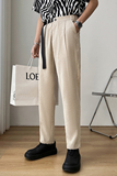 轻熟风青年男生纯色西裤抖音直播高品质直筒裤子6673-P68，男装西裤，电商C208A