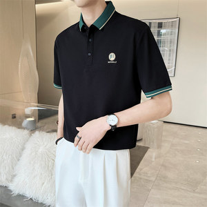 2025年青少年男生流行短袖绣花Polo衫夏季休闲t恤C203A-8827-P58图片
