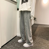 凹凸压花运动裤男春秋季宽松束脚大码卫裤潮流高街篮球裤子6652，男装休闲裤，电商C208A