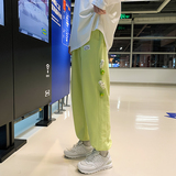 运动裤男春秋季宽松大码束脚阔腿卫裤潮ins高街休闲长裤子6650，男装休闲裤，电商C208A