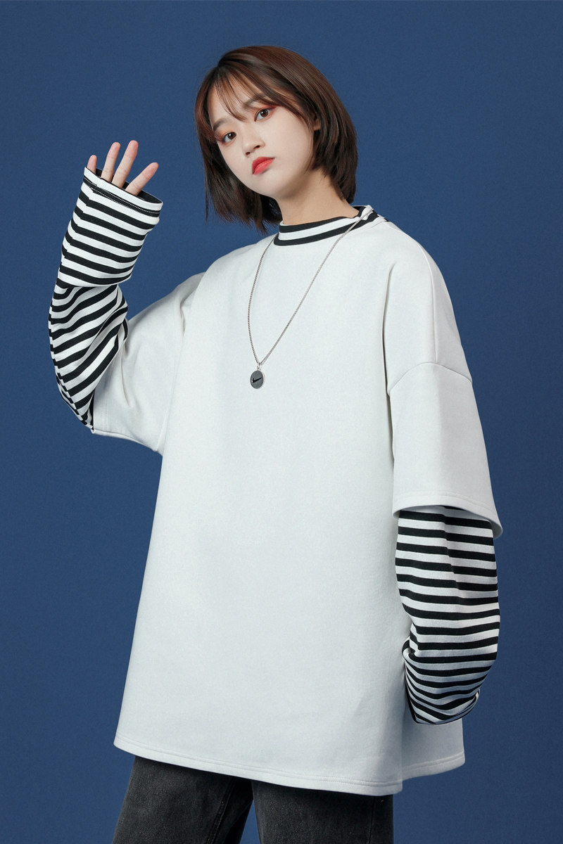 卫衣女士2025年新款春秋装薄款宽松韩版潮ins早春假两件3006,男装卫衣,电商C208A