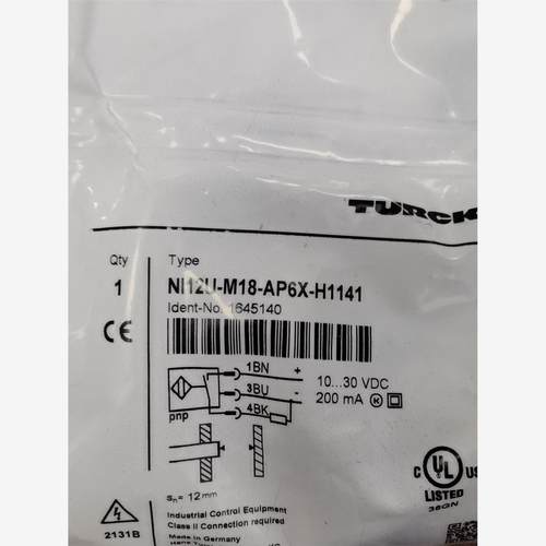 图尔克TURCK传感器 NI12U-M18-AP6X-H11议价