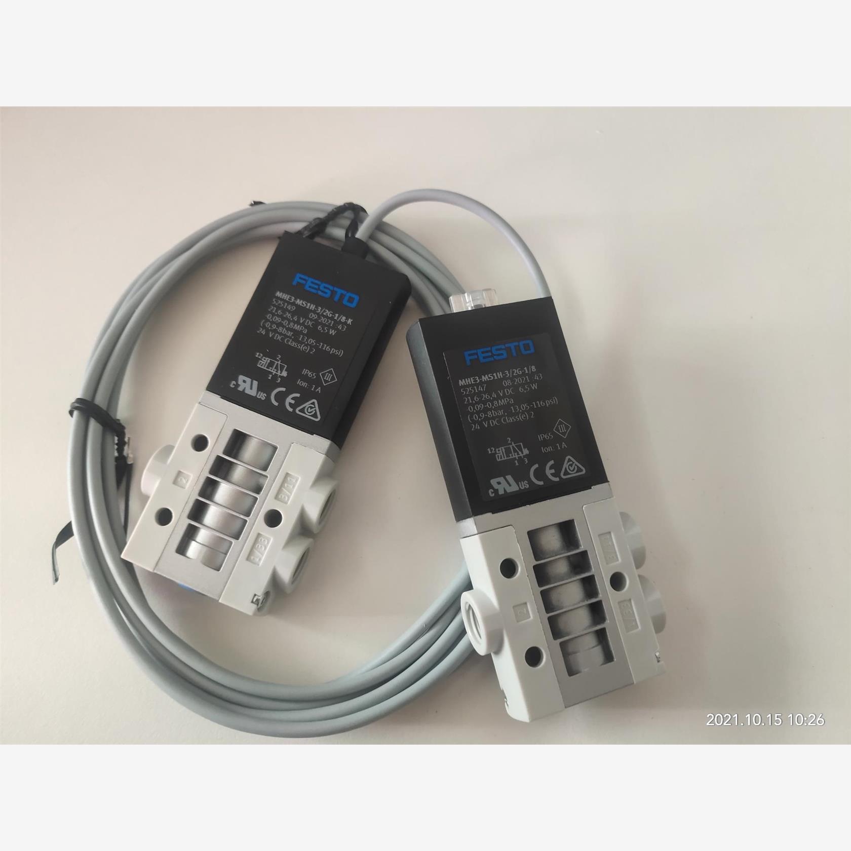 FESTO电磁阀MHE3-MS1H-3/2G-1/8-K 5
