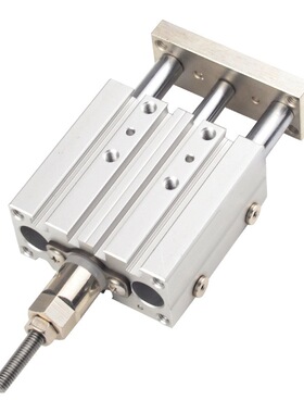 TCMJ三轴三杆气缸可调行程大推力带导杆TCLJ12/16/20/25/32/40/50