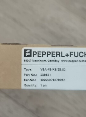 全新原装进口倍加福模块VBA-4E-KE-ZEJQ现货订货号