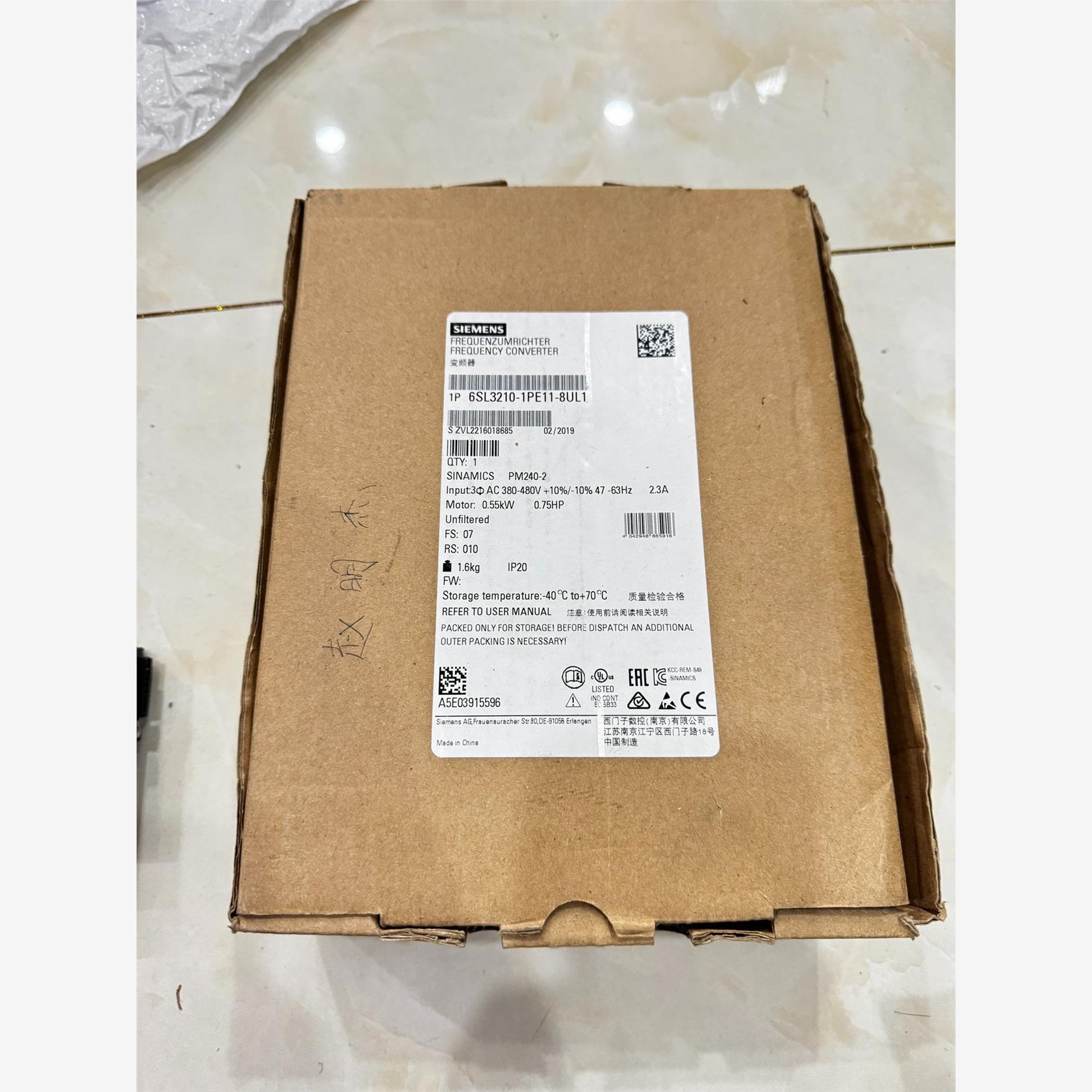 西门子变频器，6SL3210-1PE11-8UL1，全新现货议价