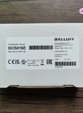 全新原装正品 巴鲁夫 BOS016E 传感器 BOS 23K