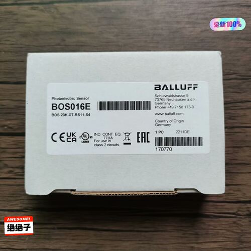 全新原装正品巴鲁夫BOS