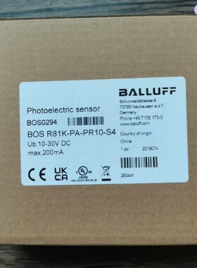 全新原装正品 巴鲁夫 BOS0294 BOS R81K-PA