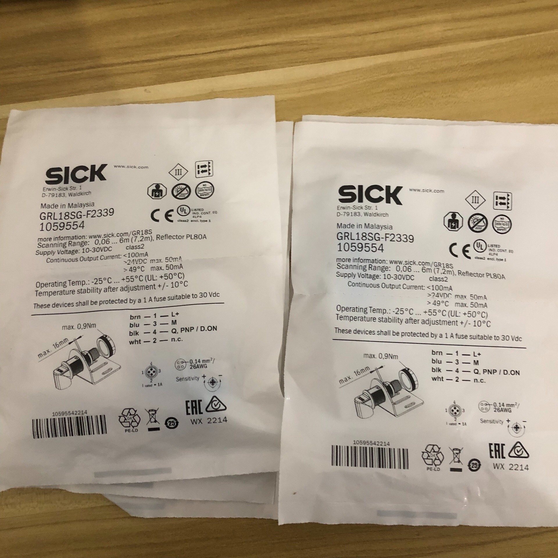 全新包装德国SICK西克GRL18SG-F2339货号105议价