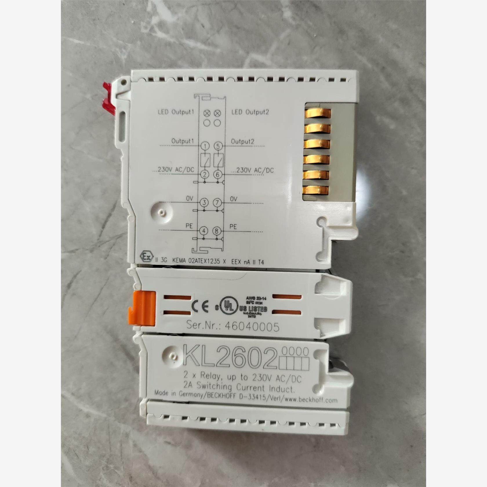 倍福拆机模块KL2602，成色如图，最后一个需要的直接拍议价