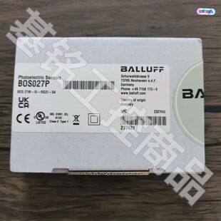正品 BOS 巴鲁夫 光电开关 BOS027P 全新原装