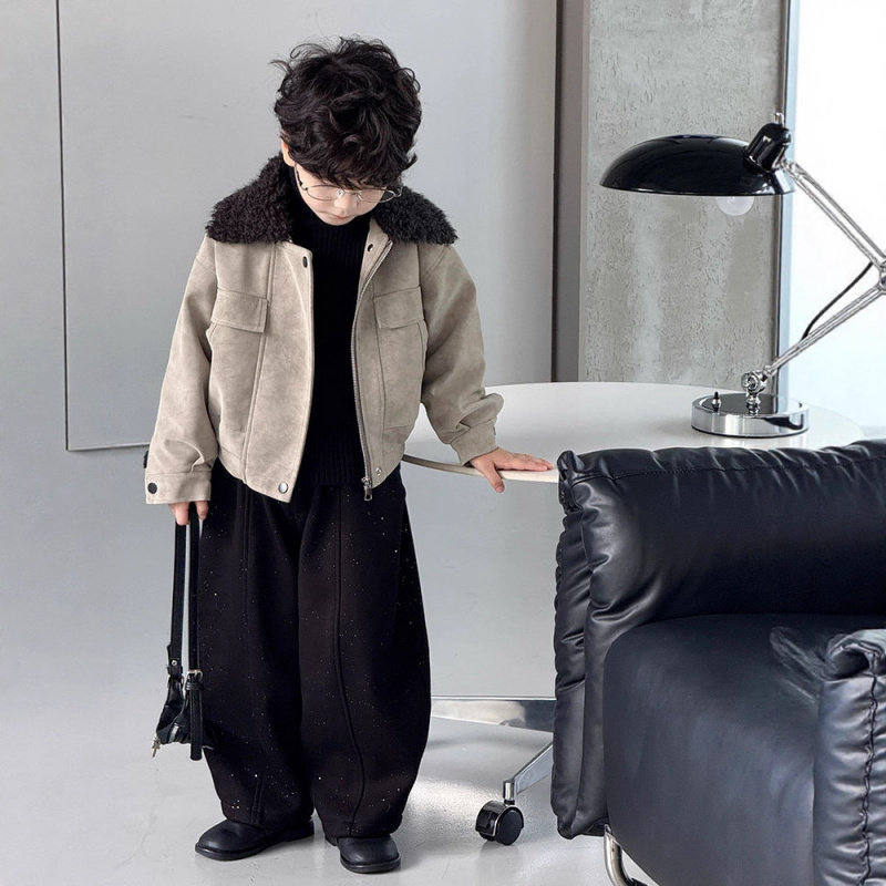 男童麂皮翻领毛领保暖加厚外套毛领2025冬新款加绒儿童皮衣夹克潮,童装/婴儿装/亲子装,夹克/皮衣,淘宝优惠券,粉丝福利购,淘宝优惠卷