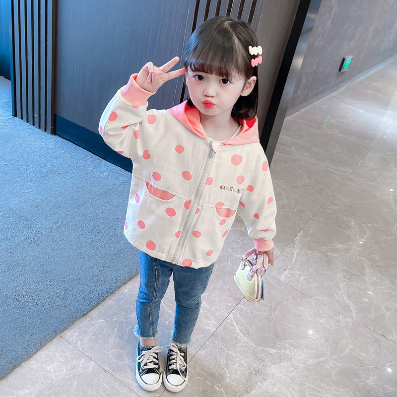 여자 가을 겨울 긴 소매 재킷 봄 가을 유행 2024 새로운  소녀 후드 가디건 봄 한국어 버전