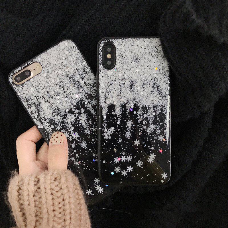 圣诞雪花iPhoneX手机壳苹果6s/7/8plus创意个性日韩全包软男女款|ruв категории Женская одежда, платье - от Buy2taobao.com для оказания профессиональной услуги покупки агента Taobao