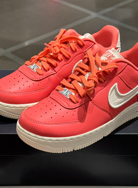 Nike耐克Air Force 1AF1红色低帮系带板鞋女休闲运动鞋FJ7409-800
