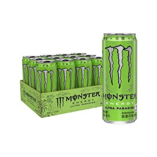 Monster魔爪无糖超越仙境苹果味维生素运动能量功能饮料310mlx24