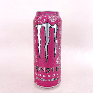 荷兰进口Monster魔爪无糖玫瑰rosa500mlx4罐能量型维生素功能饮料