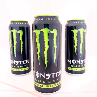 Monster黑罐无糖魔爪500mlx4 进口经典原味能量型维生素功能饮料