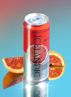 Icelandic Glacial冰岛天然冰川塔罗科血橙无糖气泡水330mlx10罐