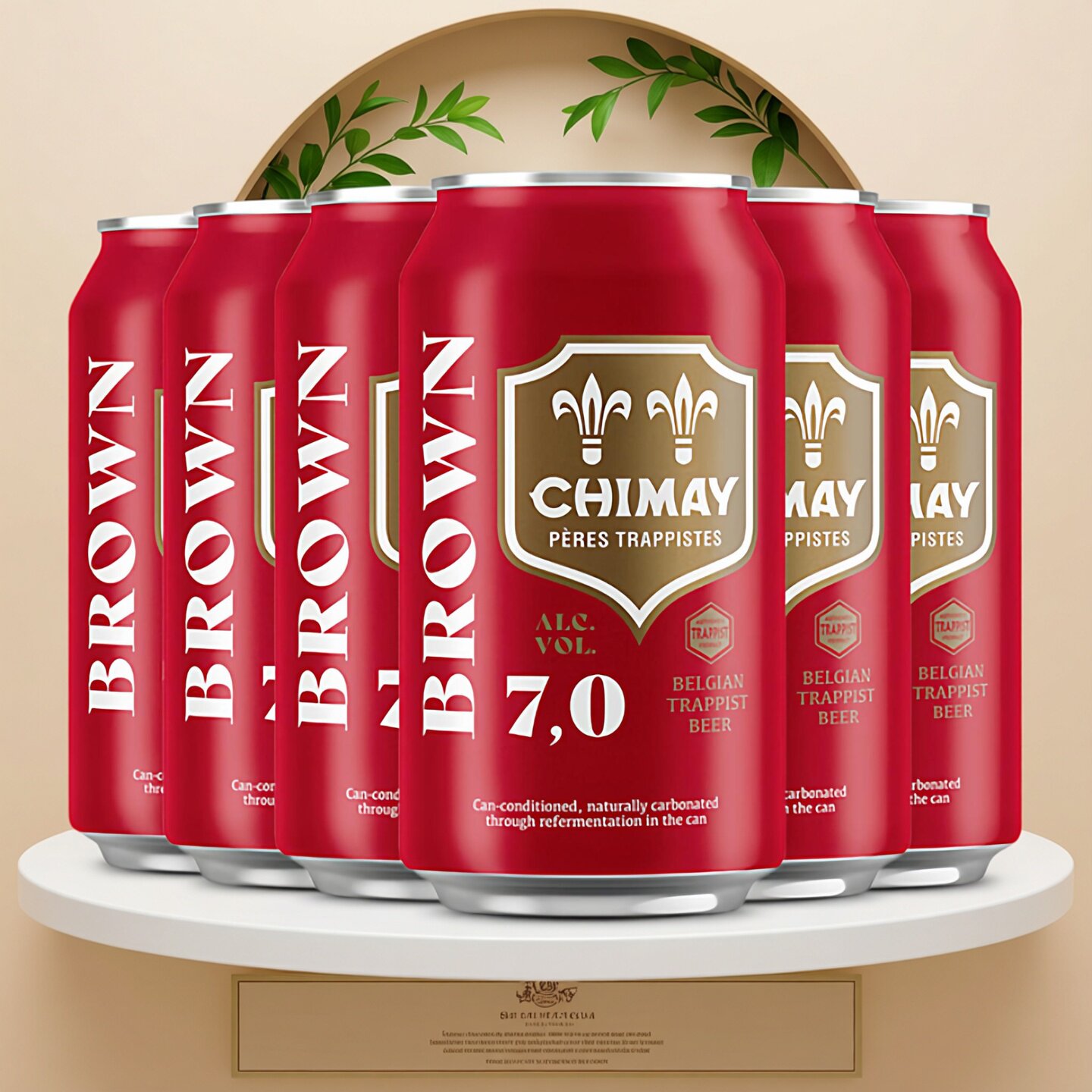 智美Chimay红帽啤酒修道士精酿330mlx6罐 比利时进口双料艾尔啤酒