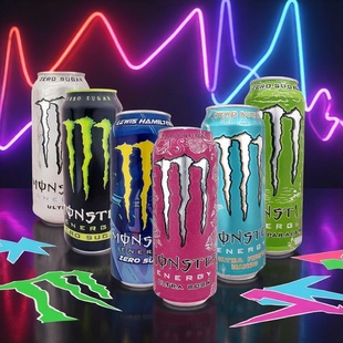 Monster无糖魔爪组合500mlx6欧洲进口6口味能量型维生素功能饮料