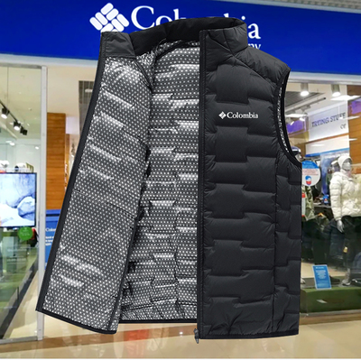 哥伦折扣羽绒服马甲男士秋冬季石墨烯保暖防风防水坎肩马甲羽绒服