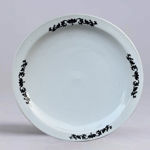 景德镇陶瓷花盆接水盘青花瓷花托圆托盘底座底盘盆托底托圆形加厚