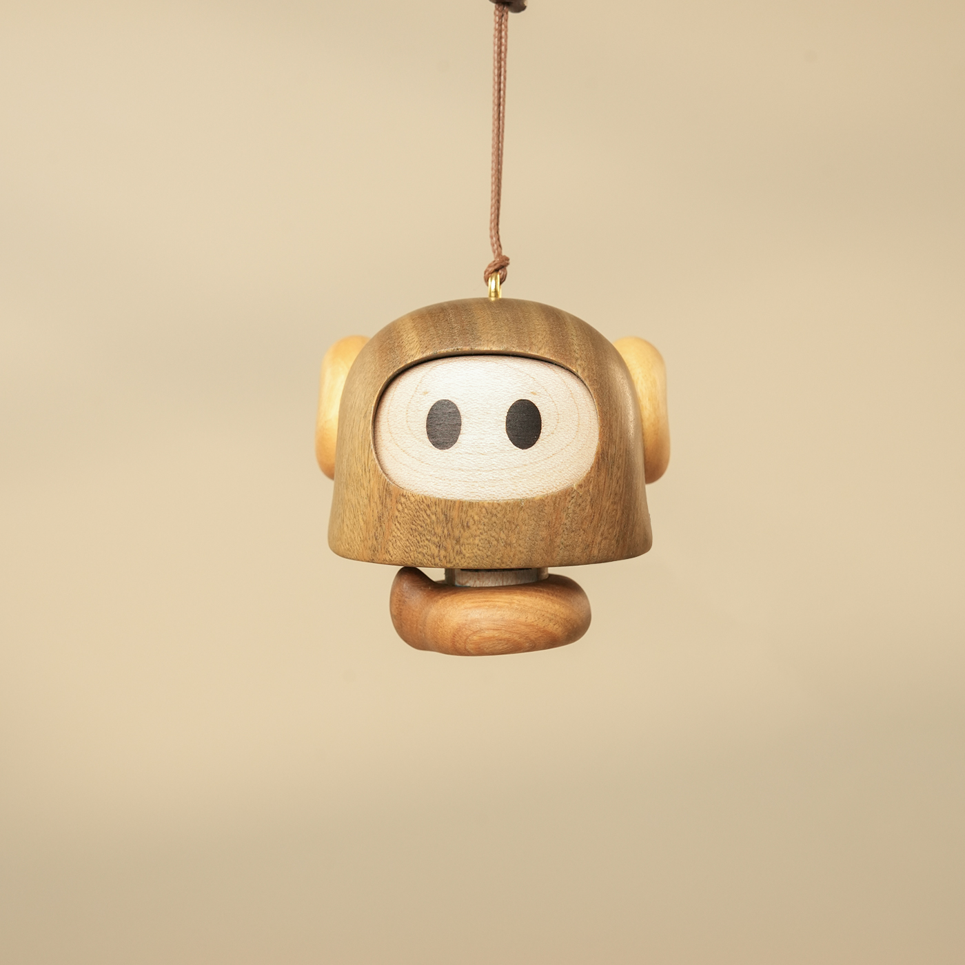 原上城原创设计实木十二生肖蛇思思可爱治愈礼品创意桌面摆件