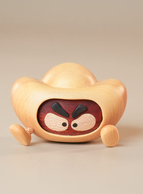 原上城原创设计新年装饰实木元宝新中式招财小摆件高档礼物