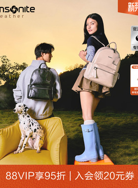 Samsonite新秀丽双肩包女新款高级感大容量通勤时尚商务背包男TM3