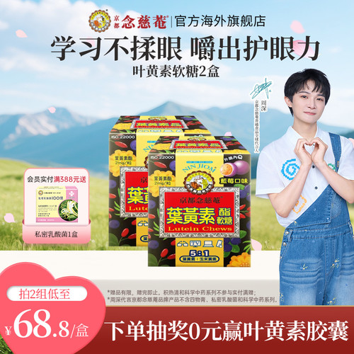 京都念慈庵蓝莓叶黄素学生软糖