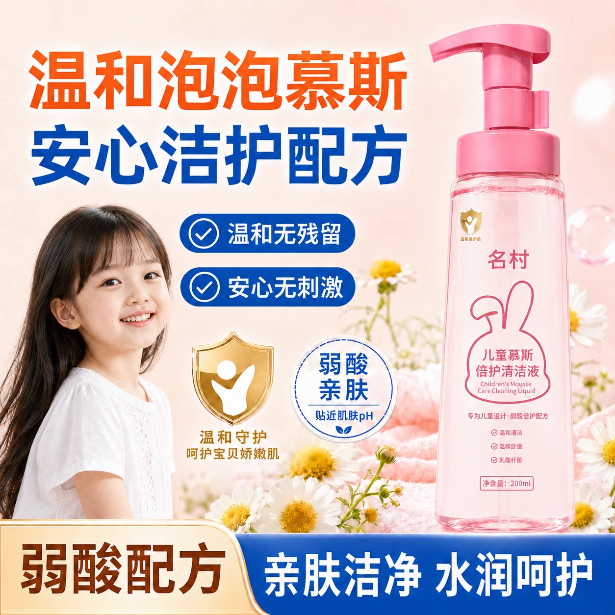 名村儿童私处护理洗液女童