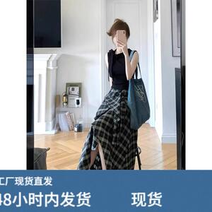 2025新款设计感法式高级感气质长裙连衣裙子半身裙两件套装女夏季