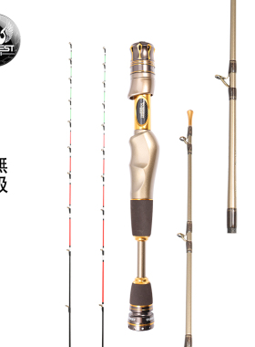欧贝丝特无极筏钓竿套装双软尾玻纤竿梢微铅筏竿鱼竿钓竿渔具用品