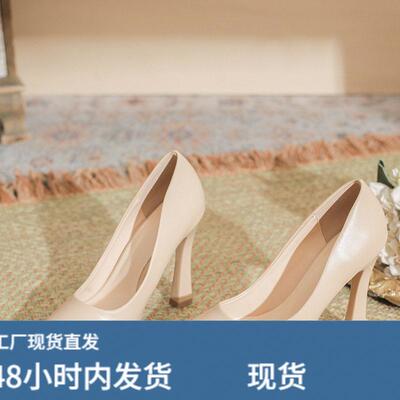 2026新款跨境女士高跟鞋欧美舒适百搭走秀性感尖头女鞋小个子鞋女