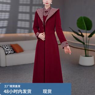【夹檰大衣外套+连衣裙】时尚套装2025秋冬二件套显瘦气质女