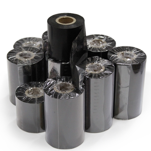 全树脂碳带 40 70 80 90 100 110mm 300m超市标价签服装吊牌条码铜版纸亚银纸打印机碳带热转印标签机碳带卷