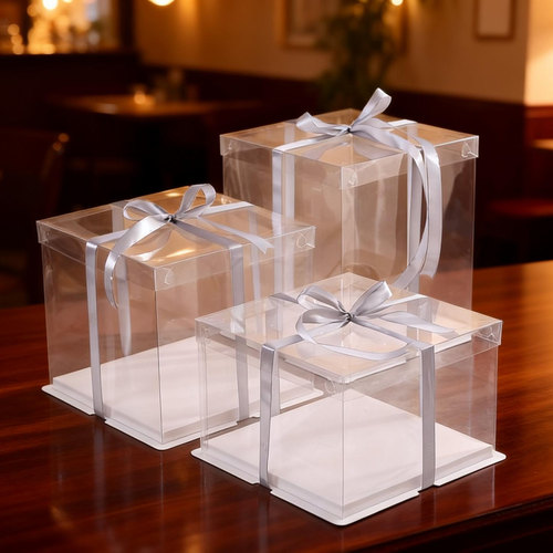 全透明生日蛋糕盒整箱4/5/6/7/8/9/10/11/12寸单双层加高包装盒子