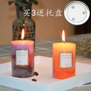 品生活蜡烛浪漫出口欧美香薰蜡烛家用柱蜡无烟熏香居家香氛蜡烛