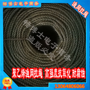 聚乙烯渔网绳子鱼网线尼龙绳纲绳泰州绳拉网绳网箱拖网围网绳拉绳