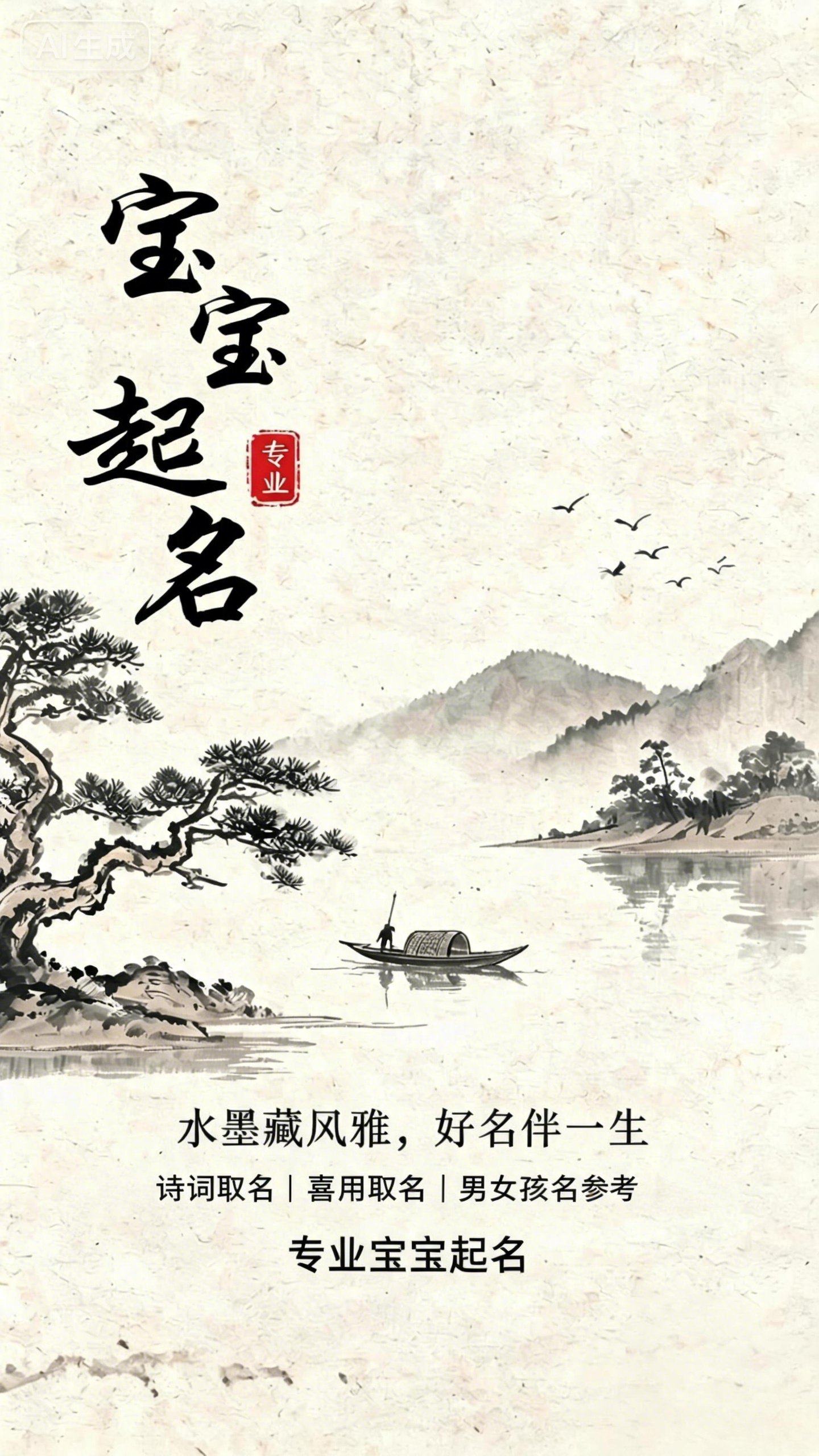 宝宝取名公司品牌取名一对一专业服务结合古籍诗词取名寓意美好