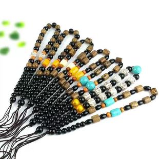 高档文玩手把件绳子手工编织弹弓玉器把件失手绳葫芦玉米手把件绳