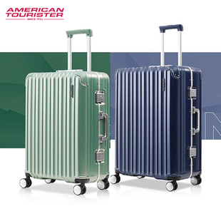 美旅铝框万向轮拉杆箱24寸28寸行李箱男旅行箱女20密码登机箱NL9
