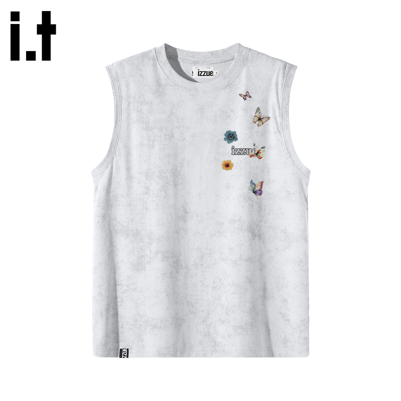 itizzue蠟染男女款無袖T恤背心