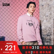 izzue曾舜晞同款男装圆领卫衣秋季LOGO印花3185F9D