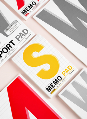 日本maruman满乐文上翻本报告纸PAD拍纸本空白横线草稿纸办公学习方格内页A4/B5/A5工作会议记录本