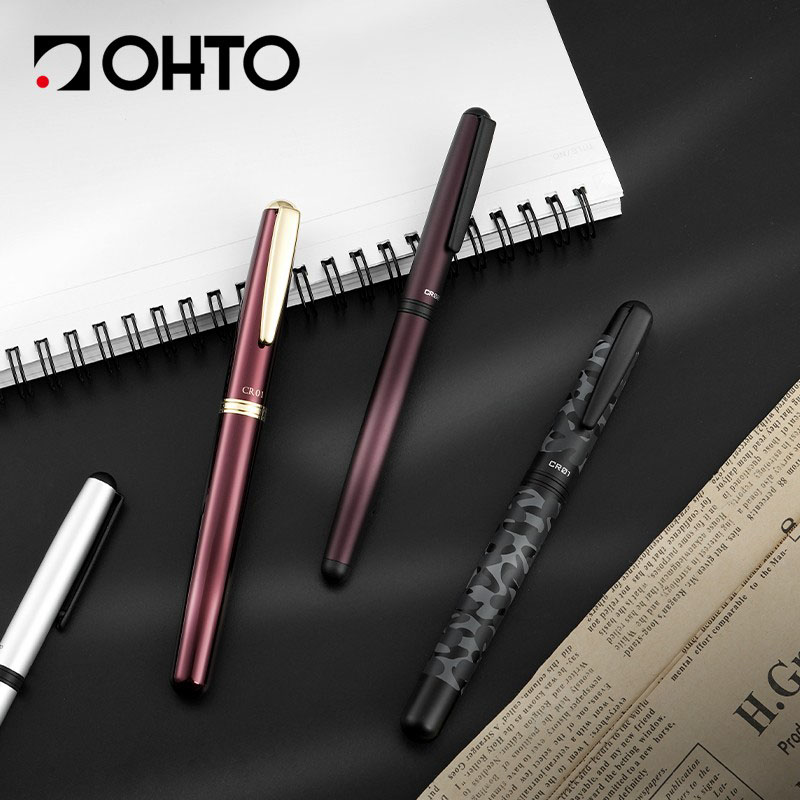 日本OHTO乐多签字笔金属中性笔陶瓷宝珠笔CR01商务走珠笔0.5mm
