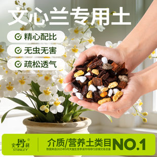 史丹利文心兰专用土兰科营养土兰花土颗粒盆栽种植花卉松树皮植料